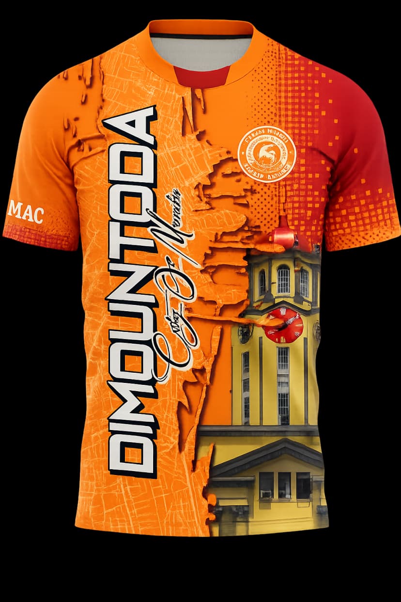 Custom orange sublimated jersey